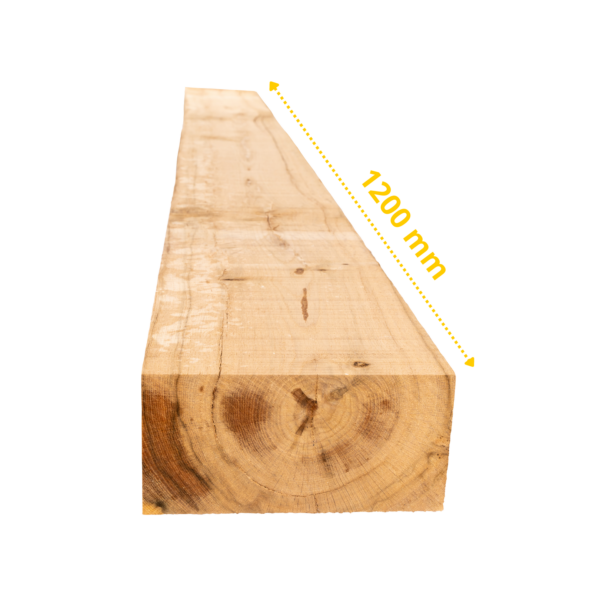 10 x Traverses en chêne 1200 x 200 x 100 mm (Non traité)