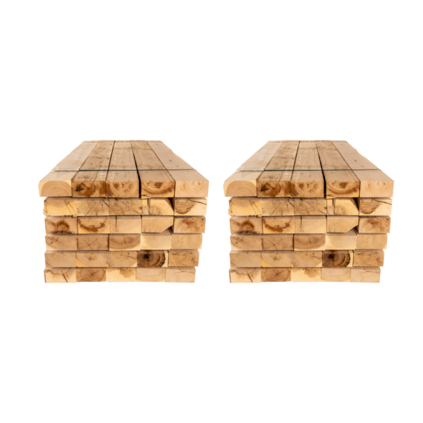 60 traverses en chêne 240 x 20 x 10 cm (Non traité)