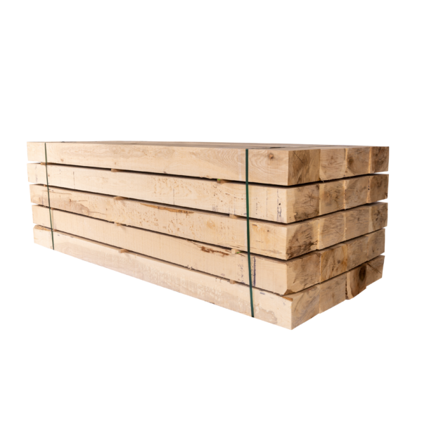 30 X Traverses chemin de fer en bois – Chêne – 2600 x 250 x 150 mm