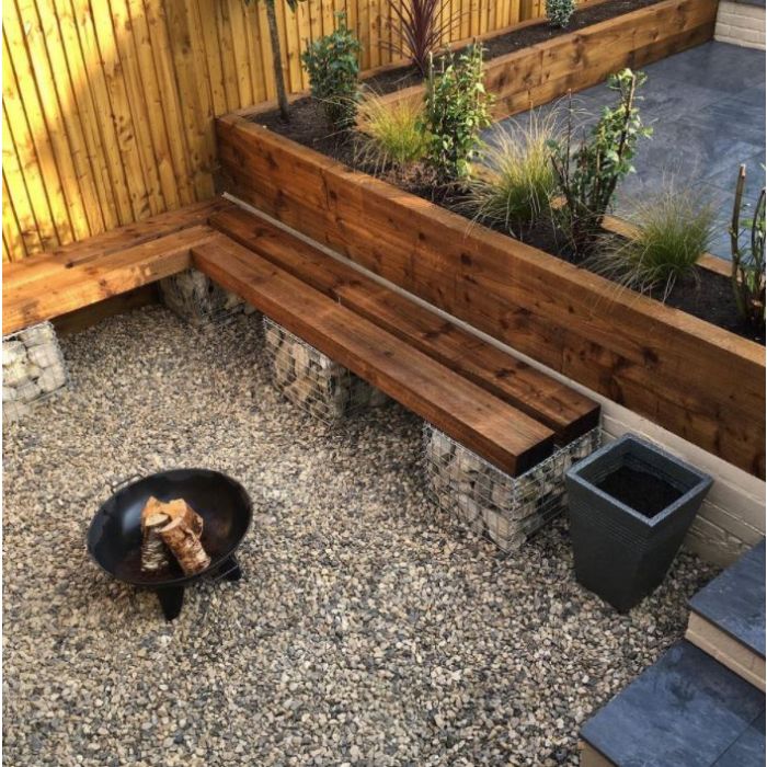 Pack de 20 traverses (traitées) marron | L: 3 m, 700 kg