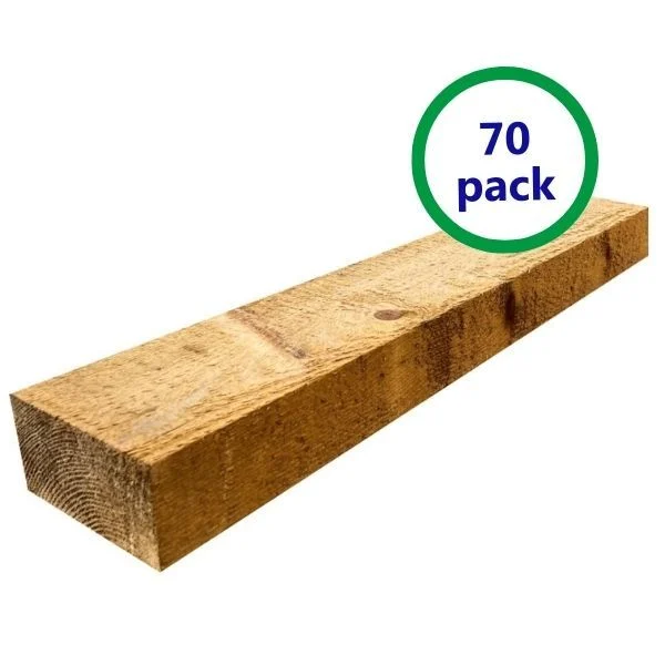 Pack de 70 mini traverses de bois traitées UC3 | L: 1,8 m