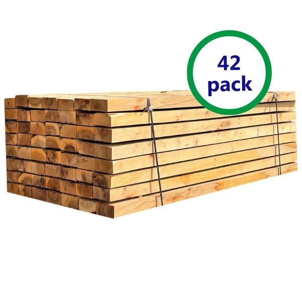 Pack de 42 mini traverses de bois en chêne (non traité) | L: 1,8 m